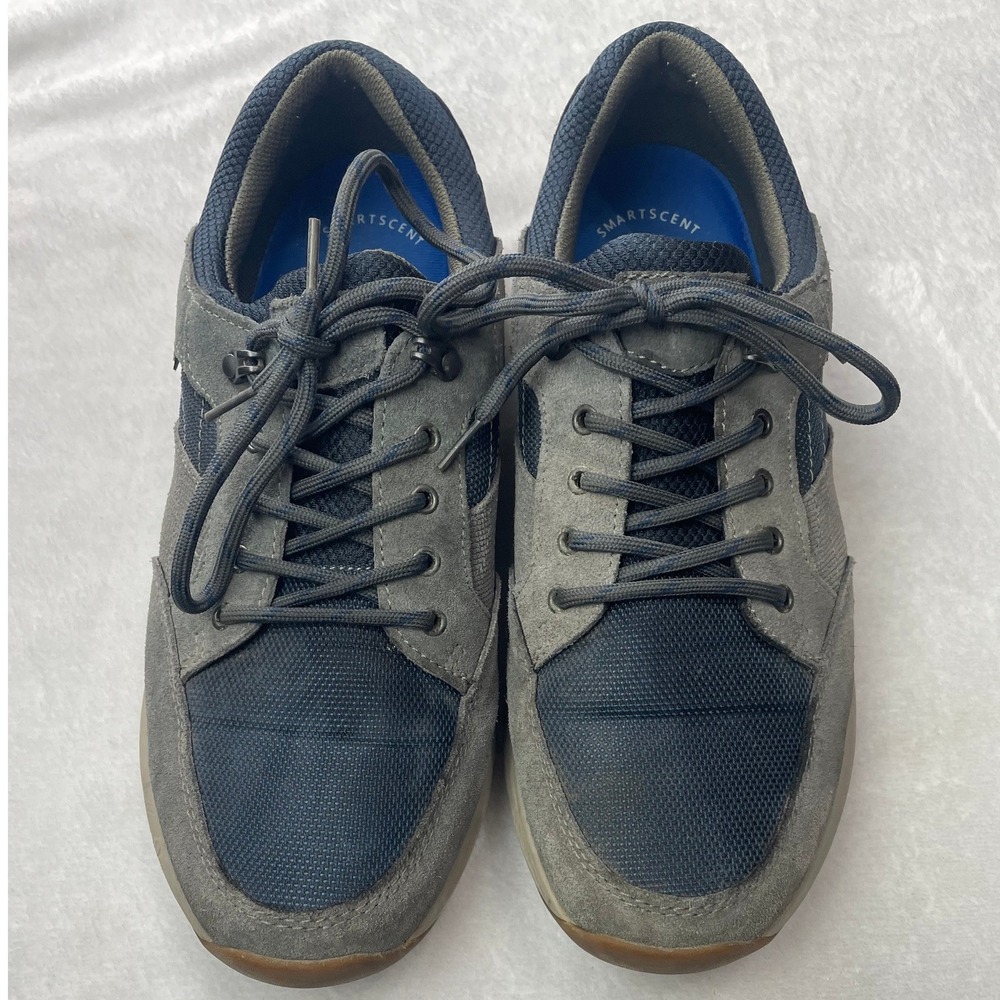 Nunn Bush Mens 84980-062 Grey Navy Blue Bloom Foam Casual Sneakers 11.5M
